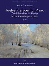 Twelve Preludes for Piano piano sheet music cover